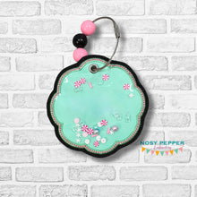 Load image into Gallery viewer, Name Tag applique bag tag/ornament/bookmark machine embroidery design DIGITAL DOWNLOAD