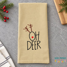 Load image into Gallery viewer, Oh Deer --2026 Holiday Bundle-- machine embroidery design (5 sizes included) DIGITAL DOWNLOAD