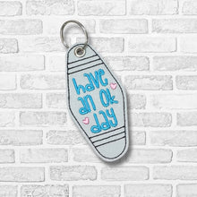 Load image into Gallery viewer, Have An Ok Day eyelet fob machine embroidery design DIGITAL DOWNLOAD