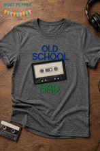 Load image into Gallery viewer, Old School Dad applique machine embroidery design (4 sizes included) DIGITAL DOWNLOAD