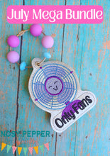 Load image into Gallery viewer, Only Fans bookmark/ornament/bag tag machine embroidery design DIGITAL DOWNLOAD