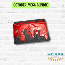 Load image into Gallery viewer, Ooze applique ITH Bag (4 sizes available) machine embroidery design DIGITAL DOWNLOAD