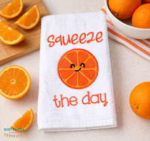 Load image into Gallery viewer, Squeeze The Day Citrus Slice applique April 2024 Mystery Bundle machine embroidery design (5 sizes included) DIGITAL DOWNLOAD