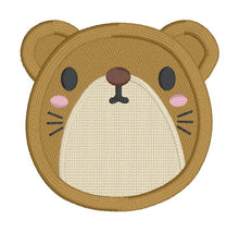 Load image into Gallery viewer, Otter Face patch March 25 Mystery Bundle (2 sizes included) machine embroidery design DIGITAL DOWNLOAD