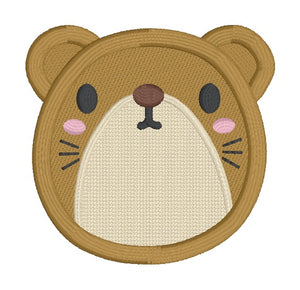 Otter Face patch March 25 Mystery Bundle (2 sizes included) machine embroidery design DIGITAL DOWNLOAD