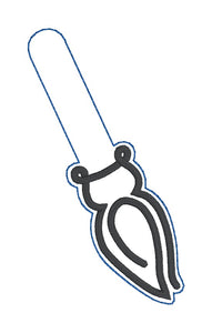 Owl Minimalist Snap tab (Single and Multi included) machine embroidery design DIGITAL DOWNLOAD