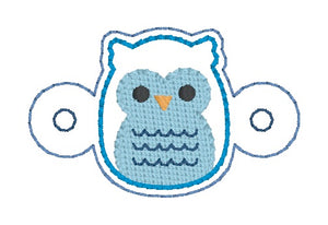 Owl Shoe Charm machine embroidery design single and multi files (3 versions included) DIGITAL DOWNLOAD