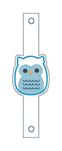 Load image into Gallery viewer, Owl Shoe Charm machine embroidery design single and multi files (3 versions included) DIGITAL DOWNLOAD