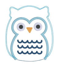 Load image into Gallery viewer, Owl squishie stuffie (5 sizes included) machine embroidery design machine embroidery design DIGITAL DOWNLOAD