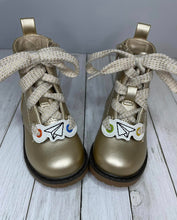 Load image into Gallery viewer, Paper Plane Shoe Charm machine embroidery design single and multi files (3 versions included) DIGITAL DOWNLOAD