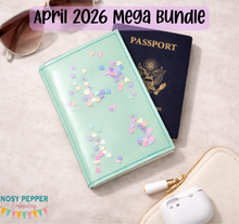Load image into Gallery viewer, Shaker passport cover machine embroidery design DIGITAL DOWNLOAD