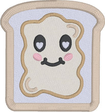 Load image into Gallery viewer, Peanut Butter patch machine embroidery design (2 sizes included) DIGITAL DOWNLOAD