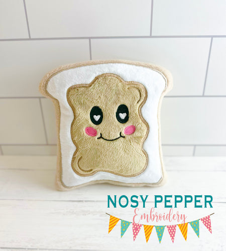 Peanut Butter stuffie (5 sizes included) machine embroidery design machine embroidery design DIGITAL DOWNLOAD