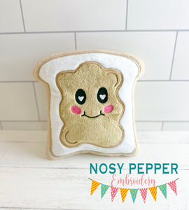 Peanut Butter stuffie (5 sizes included) machine embroidery design machine embroidery design DIGITAL DOWNLOAD