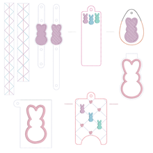 Load image into Gallery viewer, Peep Grab &amp; Go Collection – Machine Embroidery Designs (6 Designs Included) Digital Download