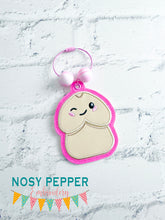 Load image into Gallery viewer, Penis Squishy applique bookmark/ornament/bag tag machine embroidery design DIGITAL DOWNLOAD
