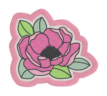 Load image into Gallery viewer, Peony patch machine embroidery design (2 sizes included) DIGITAL DOWNLOAD