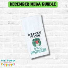 Load image into Gallery viewer, Not A Phase appliqué machine embroidery design (4 sizes included) DIGITAL DOWNLOAD