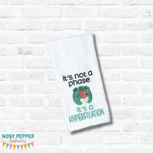 Load image into Gallery viewer, Not A Phase appliqué machine embroidery design (4 sizes included) DIGITAL DOWNLOAD