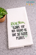 Load image into Gallery viewer, Dear Mom/Mum Plants US &amp; UK versions included in 4 sizes) machine embroidery design  DIGITAL DOWNLOAD