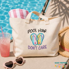 Load image into Gallery viewer, Pool Hair applique machine embroidery design (4 sizes included) DIGITAL DOWNLOAD