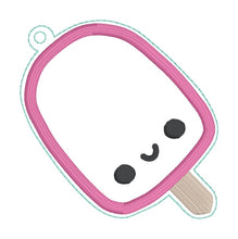 Load image into Gallery viewer, Popsicle Applique Bookmark 4x4 machine embroidery design DIGITAL DOWNLOAD