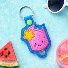 Load image into Gallery viewer, Popsicle Star applique Snap tab (single &amp; multi files included) machine embroidery design DIGITAL DOWNLOAD