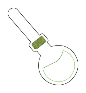 Potion shaker snap tab and eyelet fob machine embroidery file (single and multi files included) DIGITAL DOWNLOAD