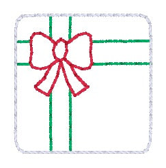 Present Mini feltie embroidery file (single and multi files included) DIGITAL DOWNLOAD