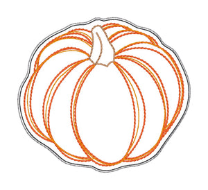 Pumpkin Line ITH Mug rug envelope machine embroidery design (5 sizes included) DIGITAL DOWNLOADPumpkin Line ITH Mug rug envelope machine embroidery design (5 sizes included) DIGITAL DOWNLOAD