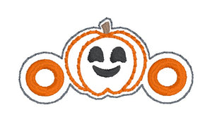 Pumpkin Shoe Charms machine embroidery design single and multi files (3 versions included) DIGITAL DOWNLOAD