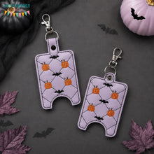 Load image into Gallery viewer, Pumpkin Quilted Sanitizer Case (2 sizes available) machine embroidery design DIGITAL DOWNLOAD