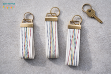 Load image into Gallery viewer, Rainbow Prism fob set __AUG MB__machine embroidery file (3 sizes, single and multi files included) Aug Patreon Bundle '24 DIGITAL DOWNLOAD