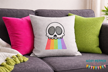 Load image into Gallery viewer, Rainbow Skull Sketchy machine embroidery design (5 sizes included) DIGITAL DOWNLOAD