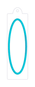 Rectangle Oval applique shaker bookmark/bag tag/ornament machine embroidery file DIGITAL DOWNLOAD