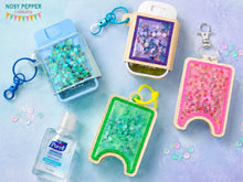 Load image into Gallery viewer, Shaker sanitizer set machine embroidery file (4 designs included) DIGITAL DOWNLOAD