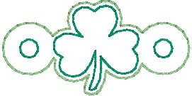 Shamrock Shoe Charms machine embroidery design single and multi files (3 versions included) DIGITAL DOWNLOAD