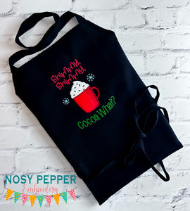 Shimmy Shimmy Cocoa applique machine embroidery design (4 sizes included) DIGITAL DOWNLOAD
