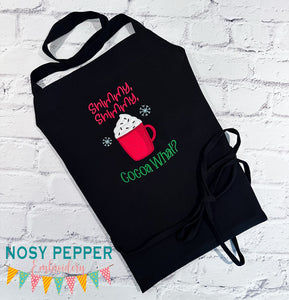 Shimmy Shimmy Cocoa applique machine embroidery design (4 sizes included) DIGITAL DOWNLOAD