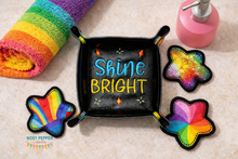 Load image into Gallery viewer, Shine Bright ITH tray and wipe set --April '26 MB--machine embroidery design (includes 2 sizes of trays and wipes) DIGITAL DOWNLOAD