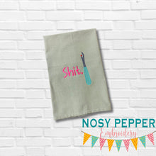 Load image into Gallery viewer, Sh!t Seam Ripper embroidery design (5 sizes included) DIGITAL DOWNLOAD