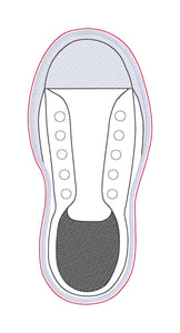 Shoe Charm Holder Set machine embroidery design (2 sizes and 2 styles included) DIGITAL DOWNLOAD