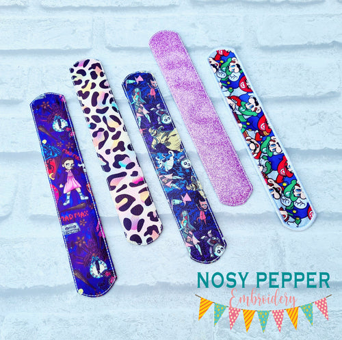 Slap Bands machine embroidery file (single and multi files, and fabric and vinyl styles included) DIGITAL DOWNLOAD