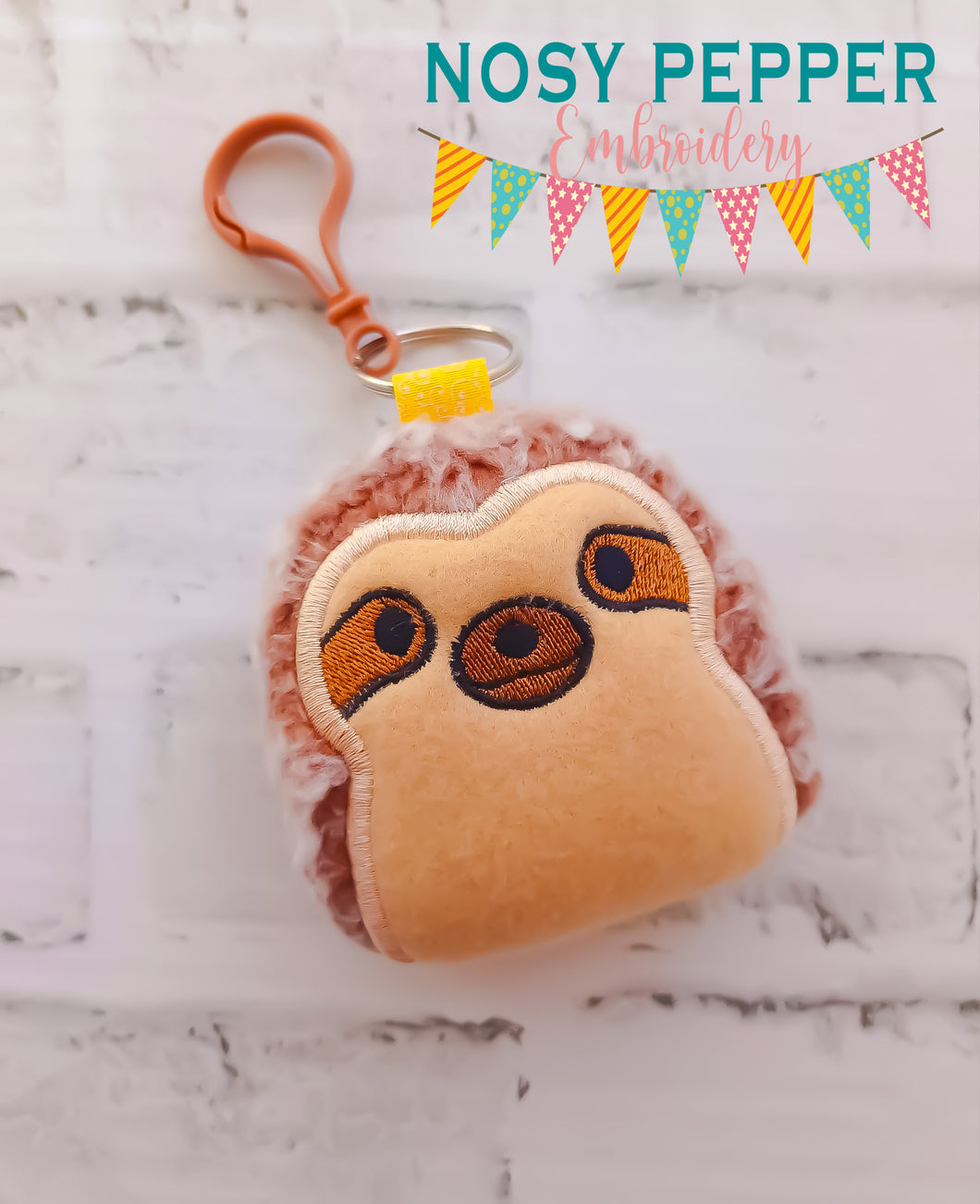 Sloth squishy mini stuffie machine embroidery design DIGITAL DOWNLOAD