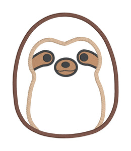 Sloth Squishy applique embroidery design (5 sizes included) DIGITAL DOWNLOAD