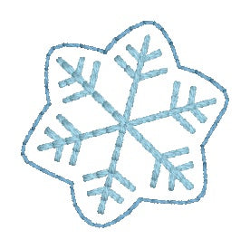 Snowflake Mini feltie embroidery file (single and multi files included) DIGITAL DOWNLOAD