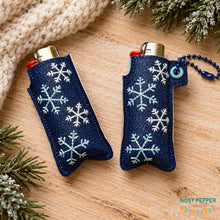 Load image into Gallery viewer, Snowflake Lighter Sleeve (2 styles available) machine embroidery design DIGITAL DOWNLOAD