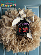 Load image into Gallery viewer, Solicitors Zombie Sign machine embroidery design (4 sizes included) DIGITAL DOWNLOAD