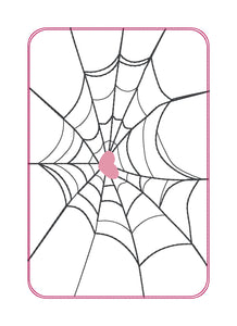 Spider Web mug rug machine embroidery design (4 sizes and 2 versions included) DIGITAL DOWNLOAD