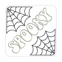 Load image into Gallery viewer, Spooky Eek coaster set of 2 designs machine embroidery design DIGITAL DOWNLOAD